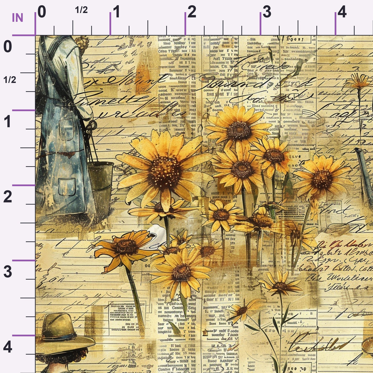 Homestead Ledger Pattern 40 Minky Fabric
