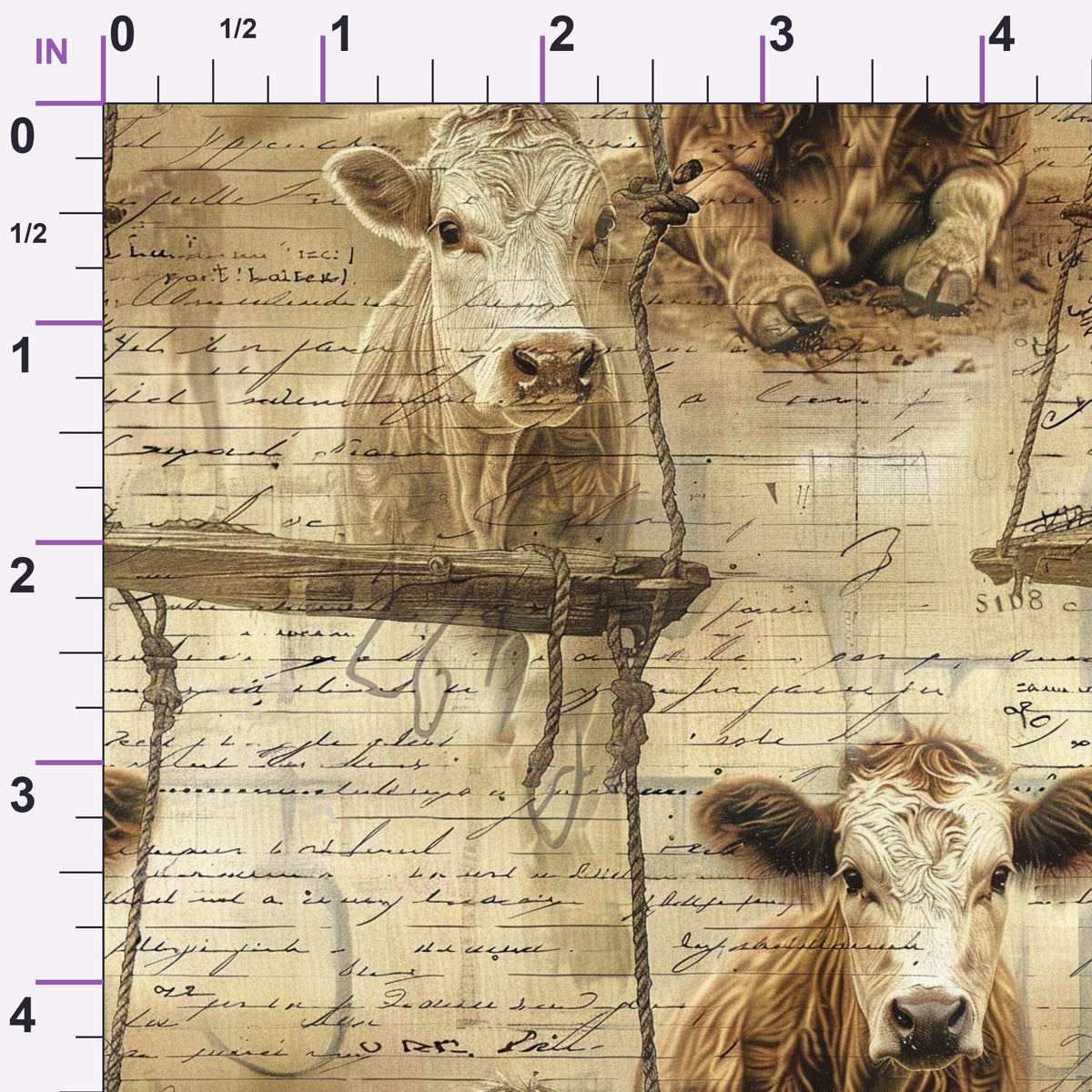 Homestead Ledger Pattern 60 Minky Fabric