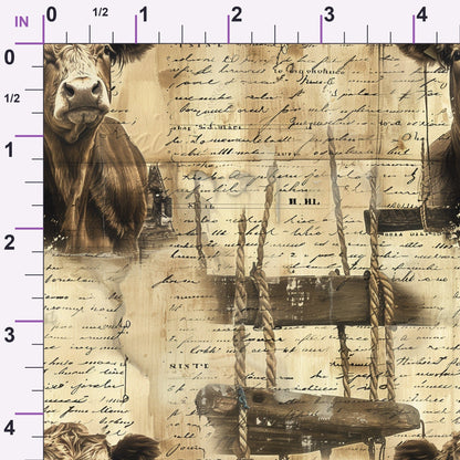 Homestead Ledger Pattern 63 Minky Fabric