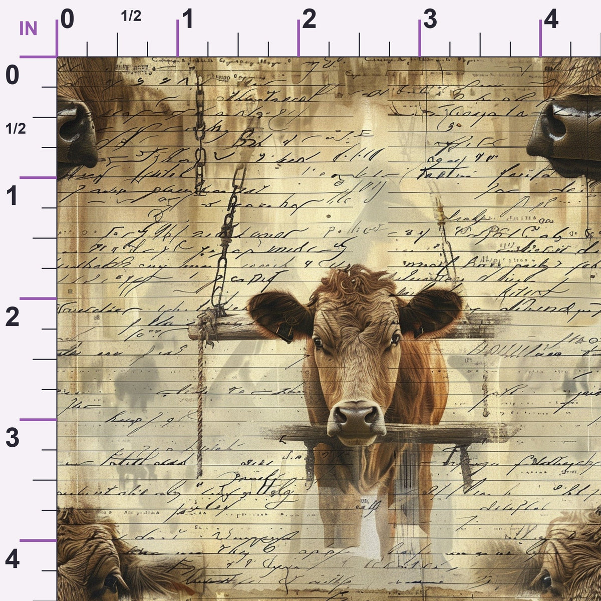 Homestead Ledger Pattern 64 Minky Fabric