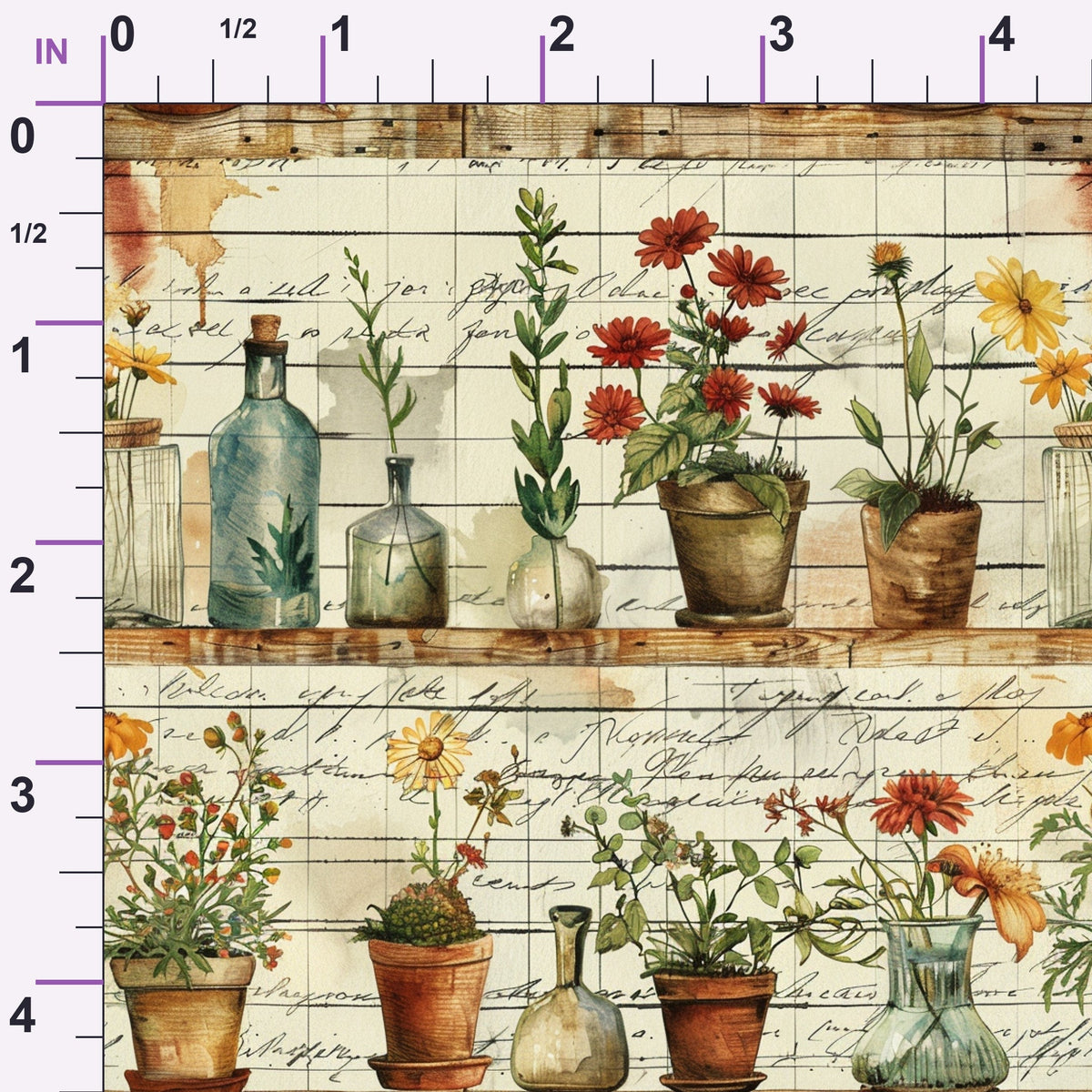 Homestead Ledger Pattern 7 Minky Fabric