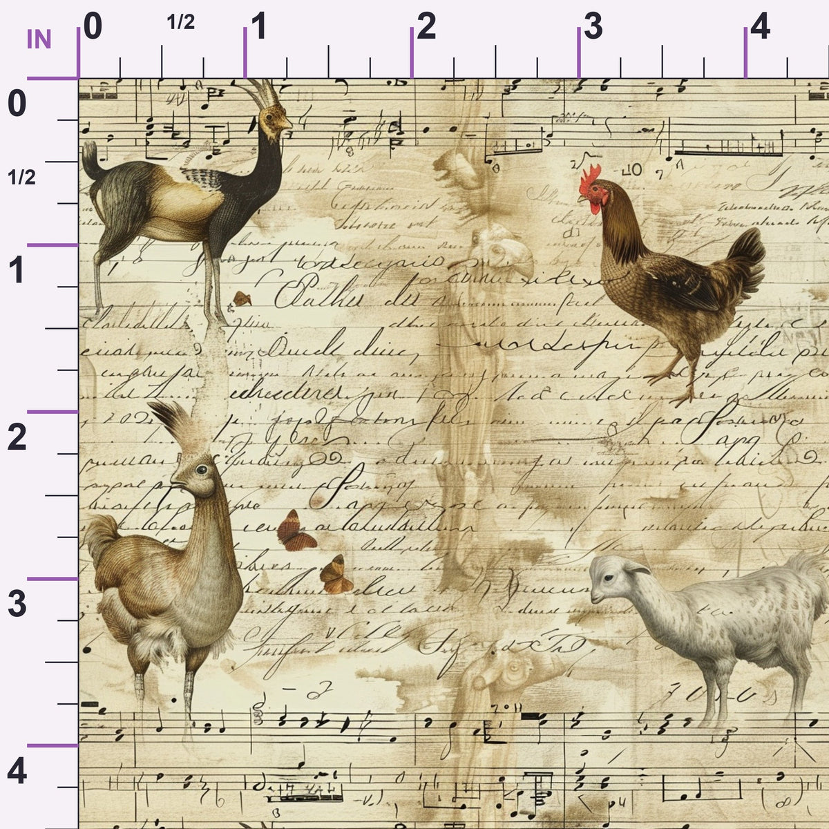 Homestead Ledger Pattern 72 Minky Fabric