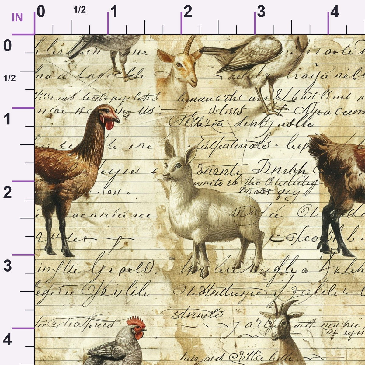 Homestead Ledger Pattern 73 Minky Fabric