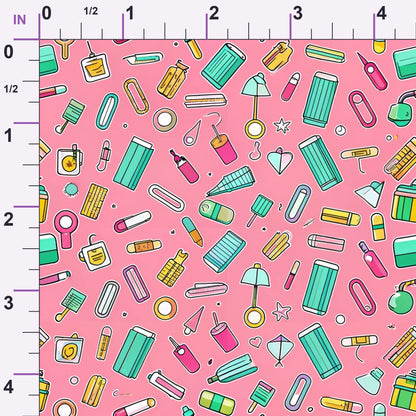 Homework Doodles Pattern 10 Minky Fabric