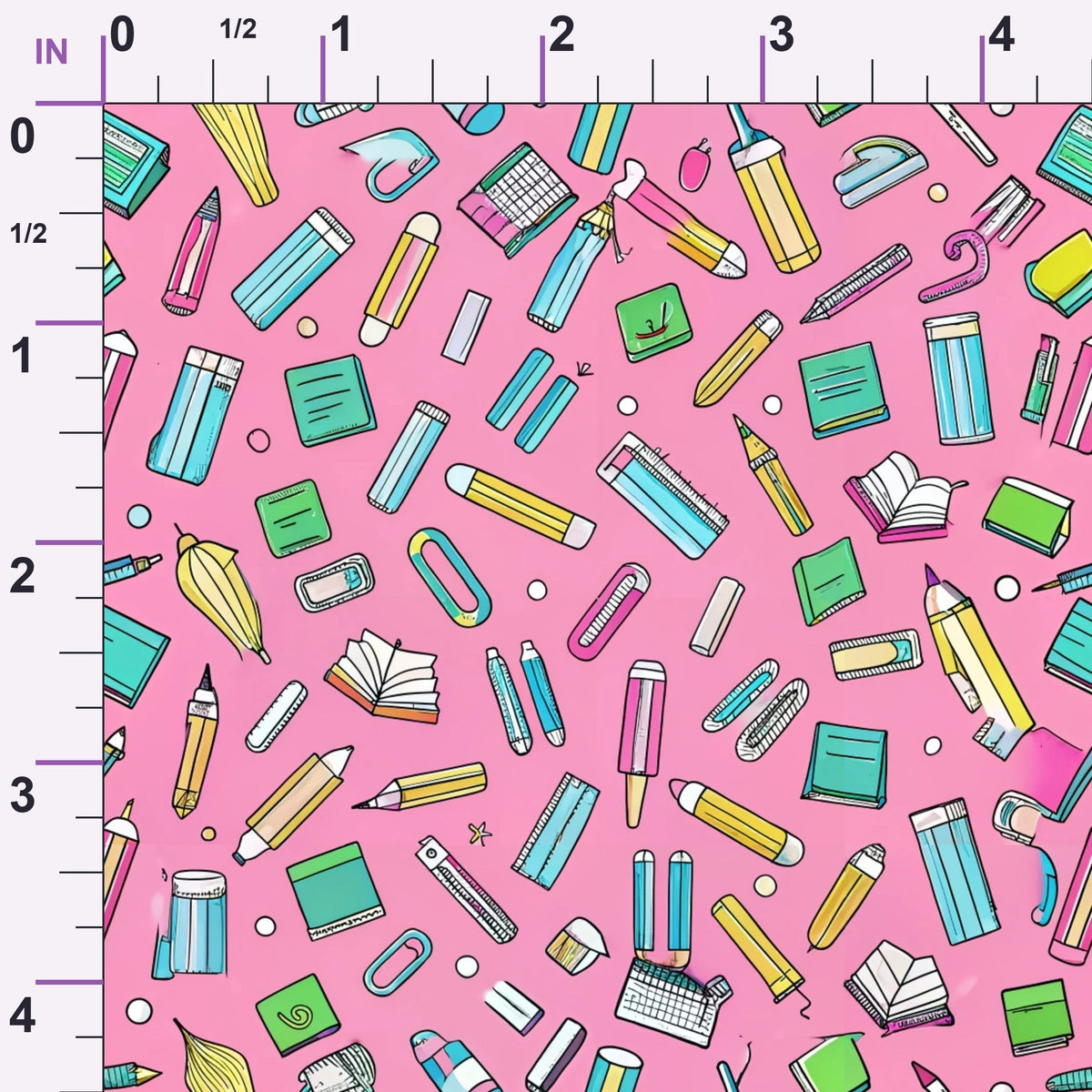 Homework Doodles Pattern 11 Minky Fabric