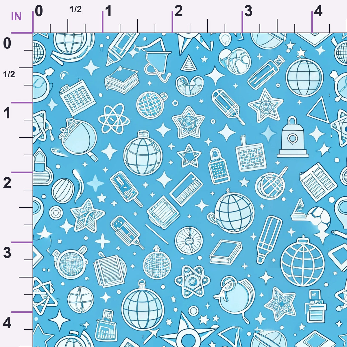 Homework Doodles Pattern 12 Minky Fabric