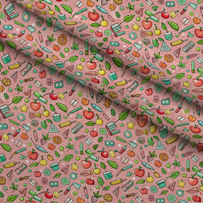 Homework Doodles Pattern 19 Minky Fabric