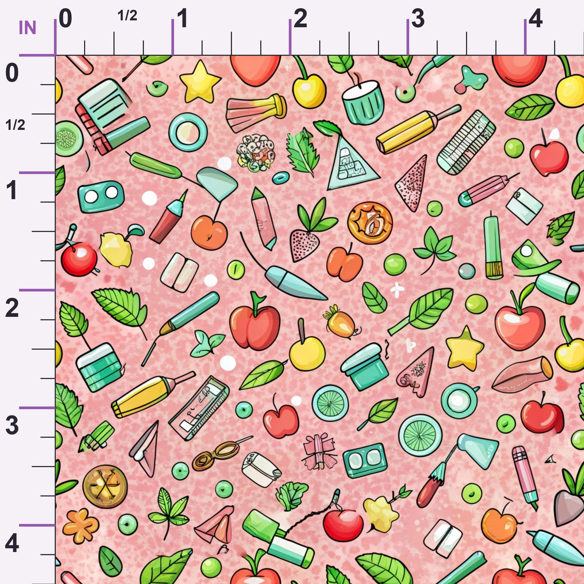 Homework Doodles Pattern 19 Minky Fabric