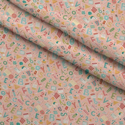 Homework Doodles Pattern 3 Minky Fabric