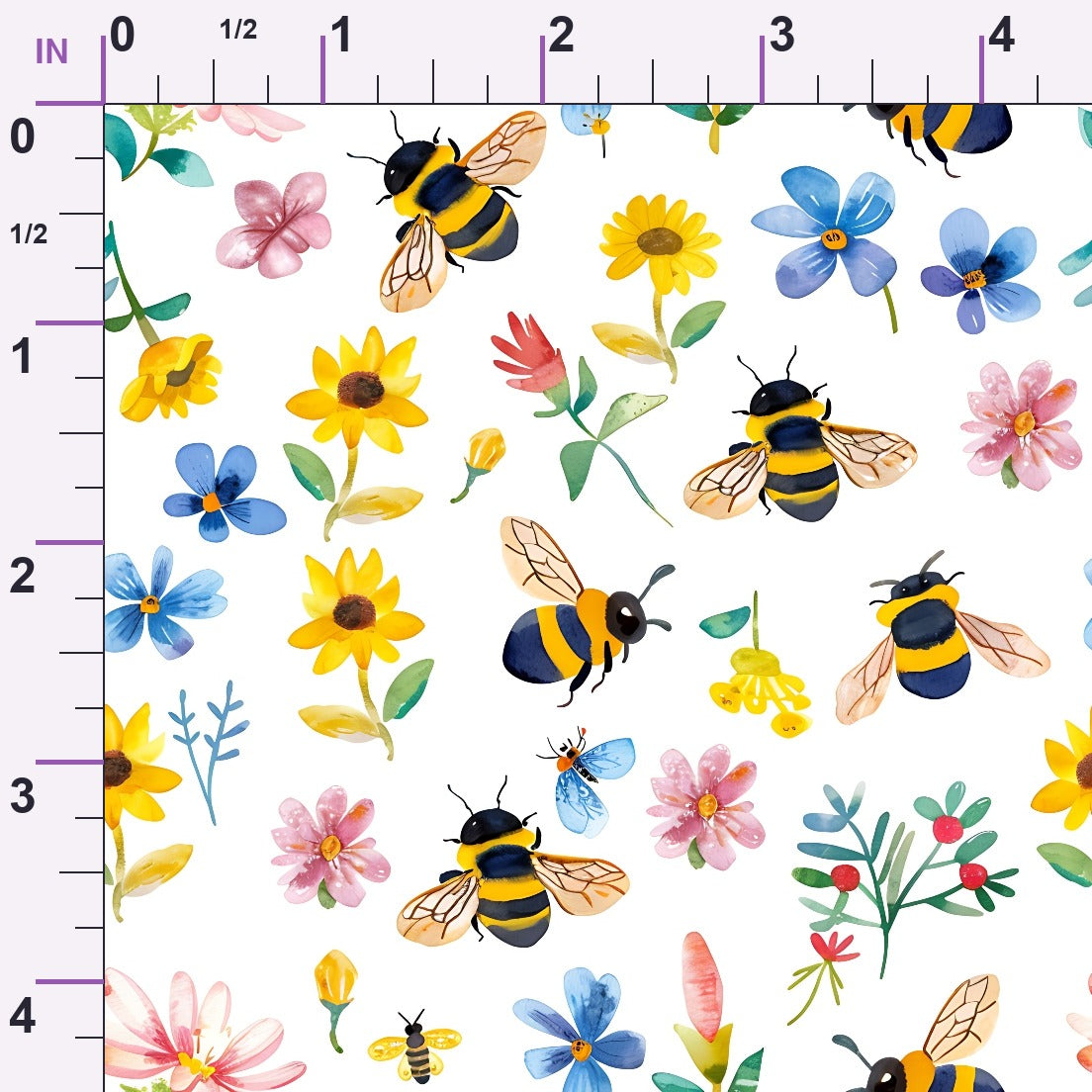 Honey Meadow Pattern 12 Minky Fabric