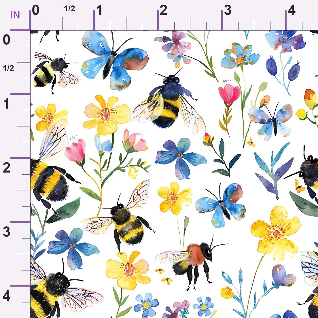 Honey Meadow Pattern 15 Minky Fabric