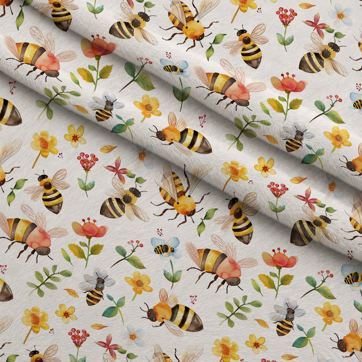 Honey Meadow Pattern 4 Minky Fabric