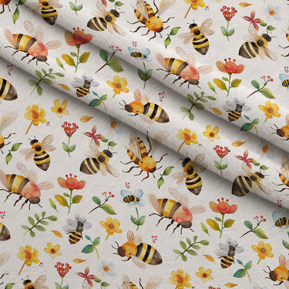 Honey Meadow Pattern 4 Minky Fabric
