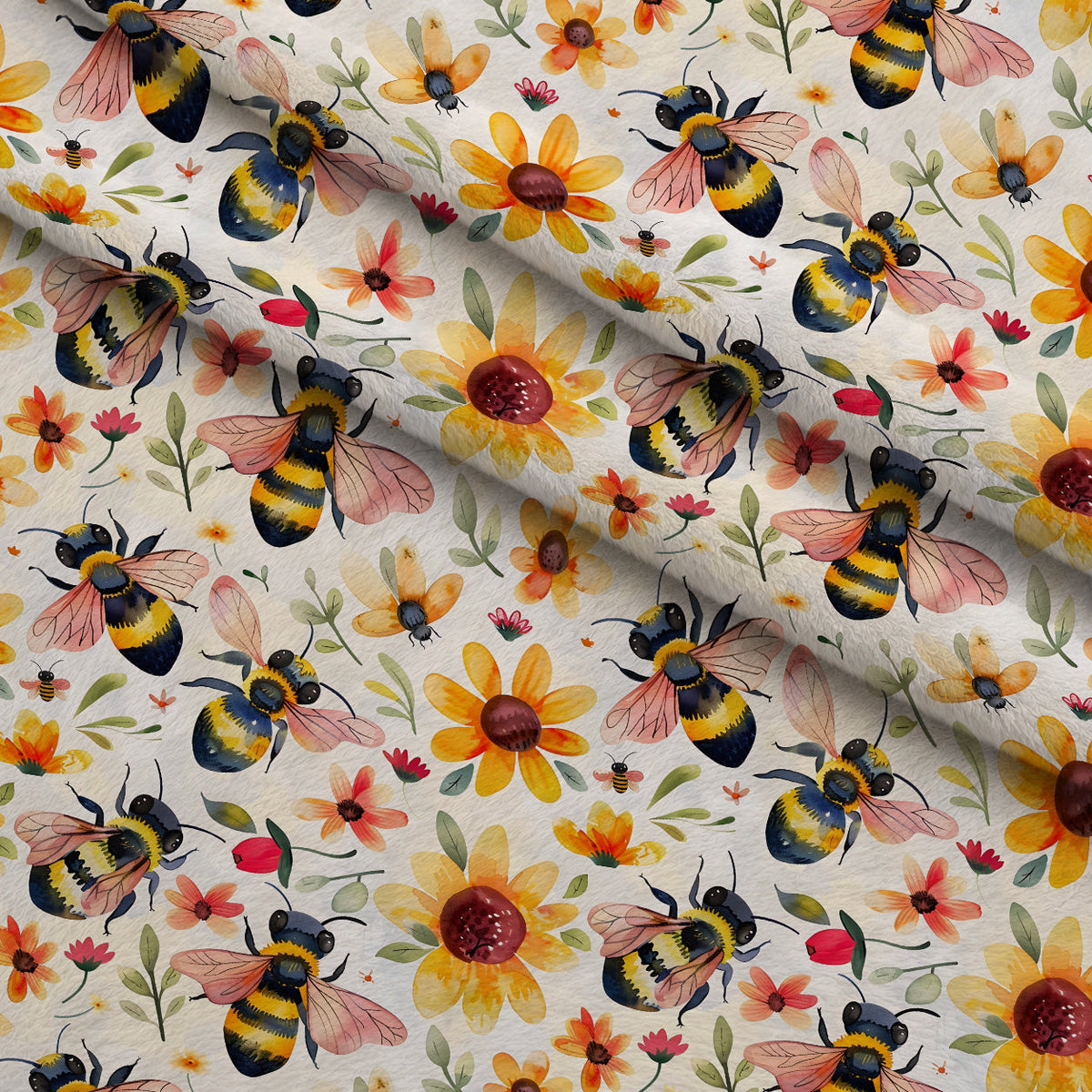 Honey Meadow Pattern 6 Minky Fabric