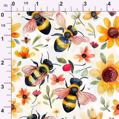 Honey Meadow Pattern 6 Minky Fabric