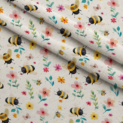 Honey Meadow Pattern 7 Minky Fabric