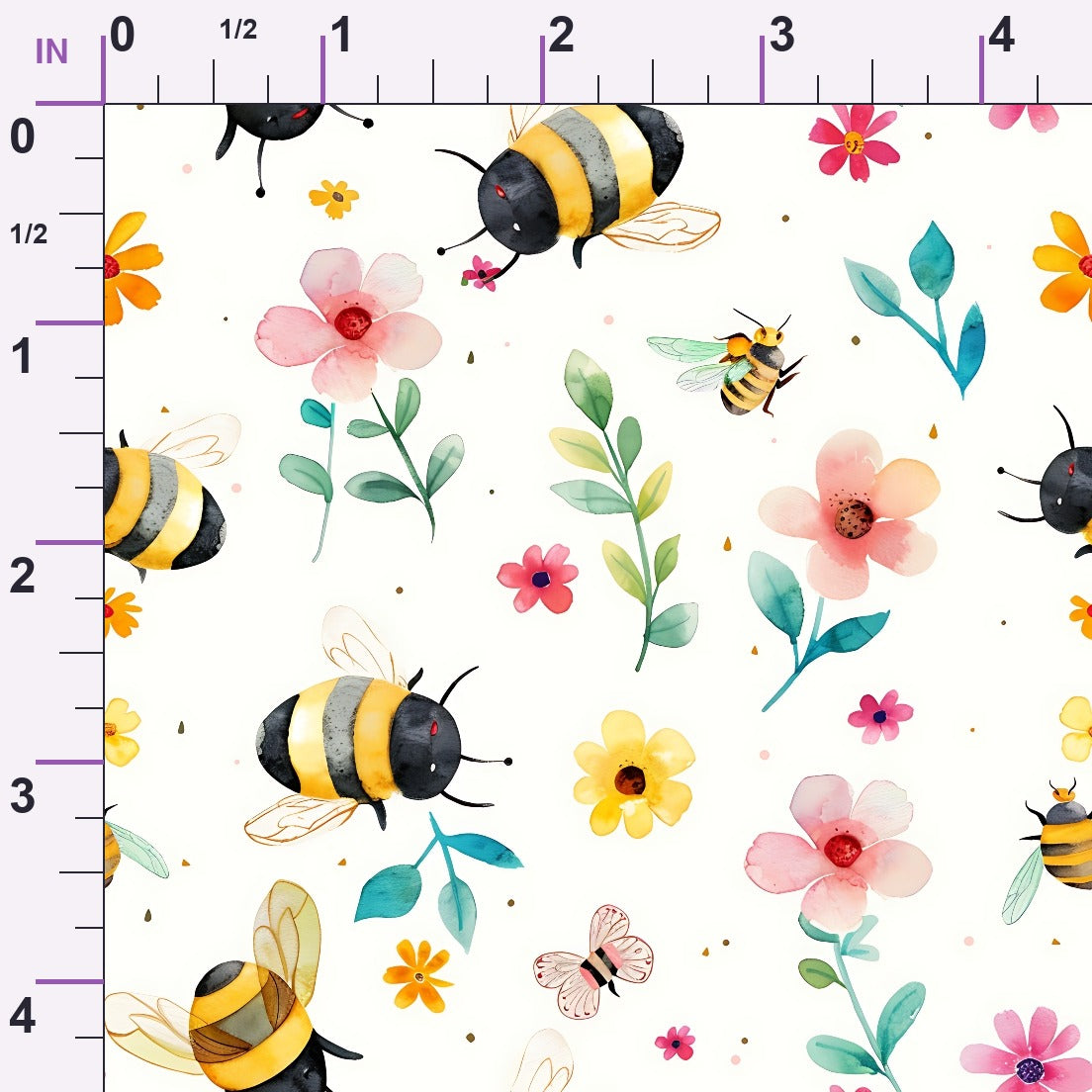 Honey Meadow Pattern 7 Minky Fabric