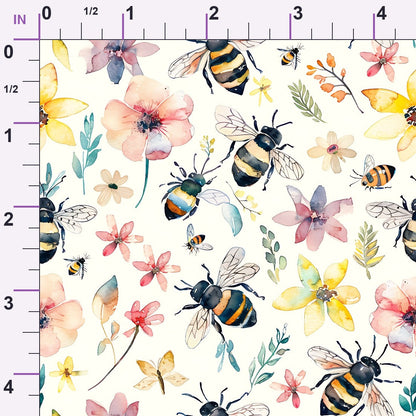 Honey Meadow Pattern 8 Minky Fabric