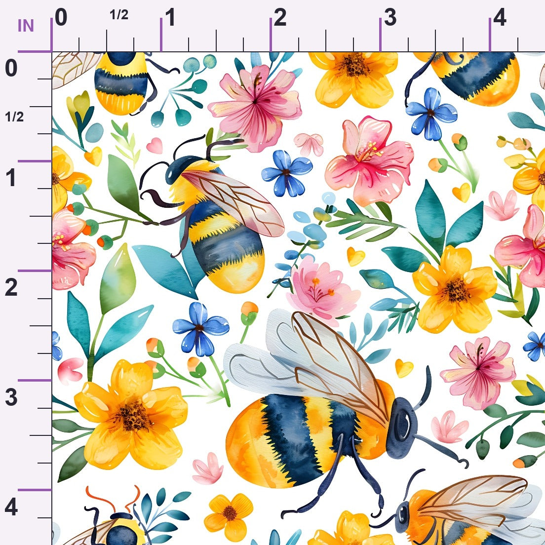 Honey Meadow Pattern 9 Minky Fabric