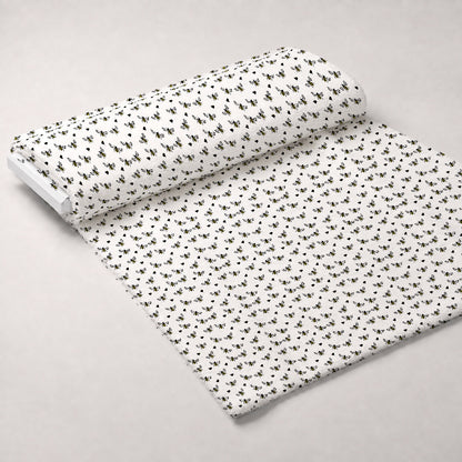 Honeybee Hearts Pattern 1 Minky Fabric
