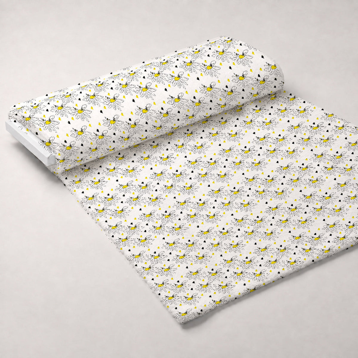 Honeybee Hearts Pattern 14 Minky Fabric