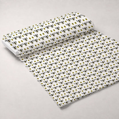 Honeybee Hearts Pattern 2 Minky Fabric