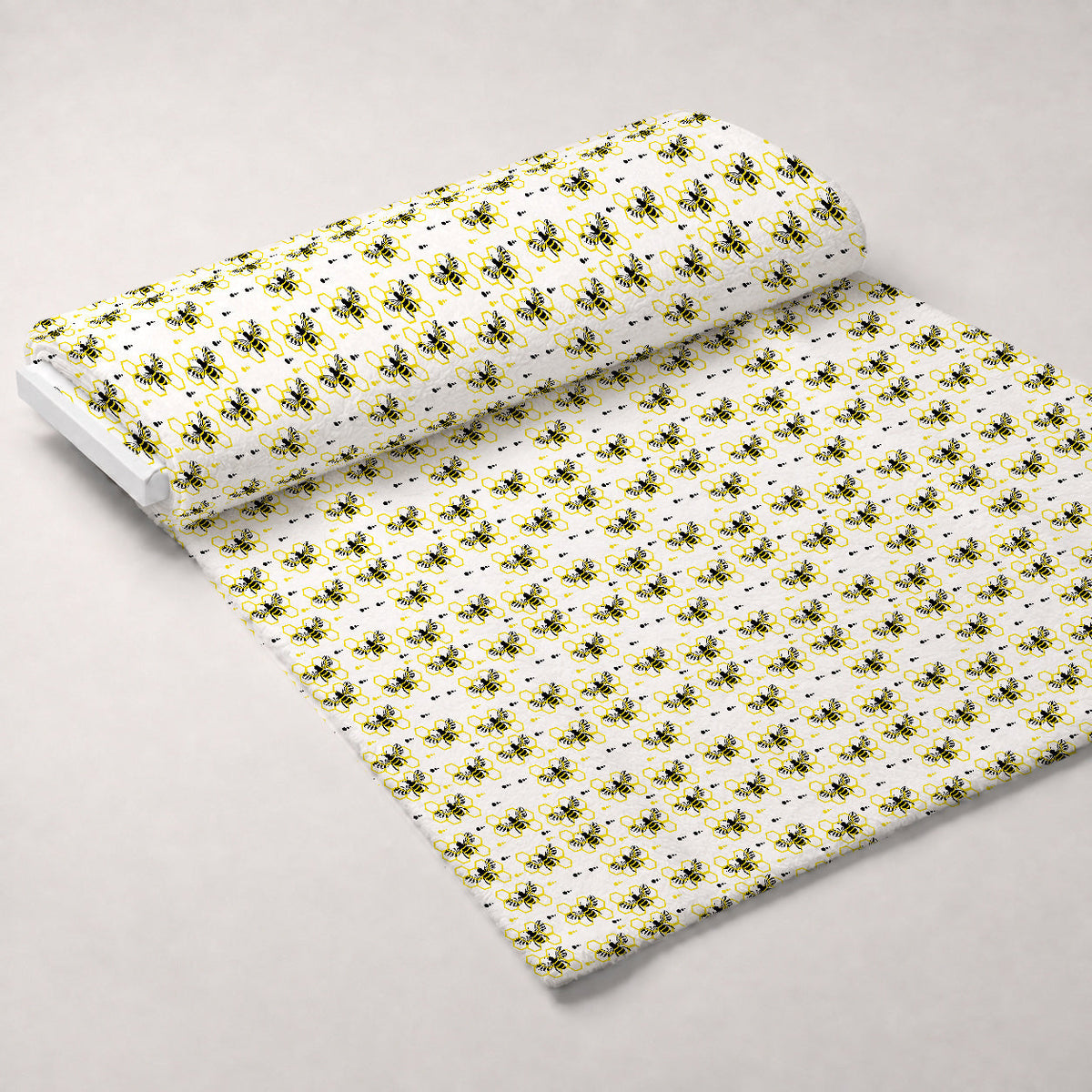 Honeybee Hearts Pattern 3 Minky Fabric