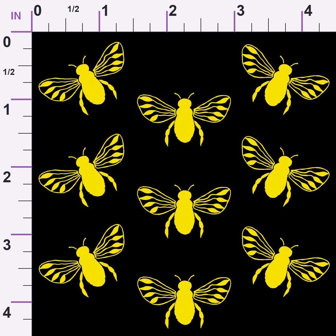 Honeybee Hearts Pattern 7 Minky Fabric