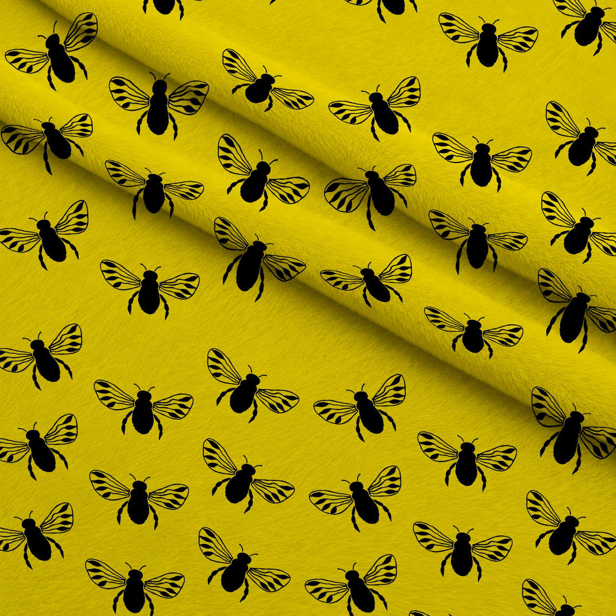 Honeybee Hearts Pattern 9 Minky Fabric