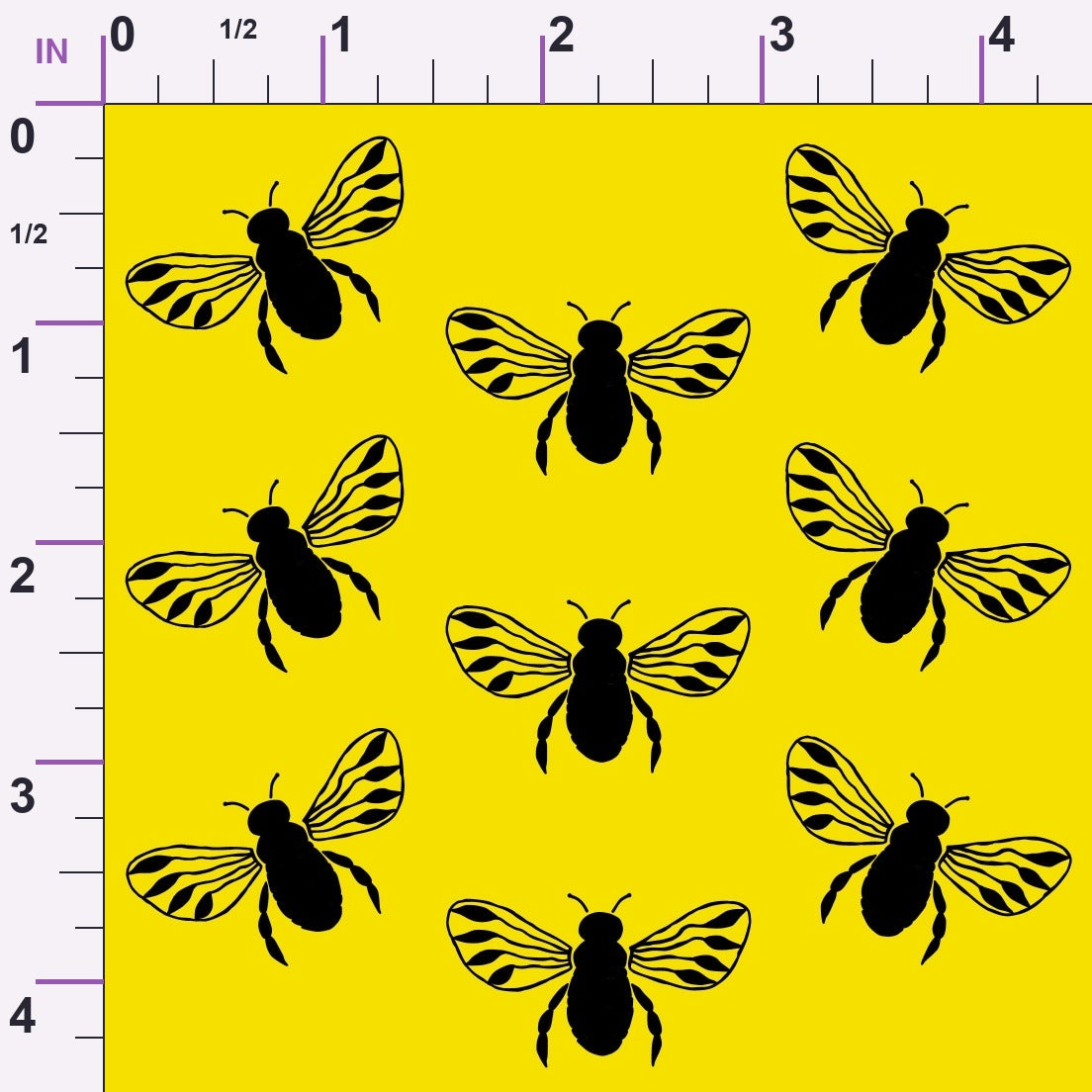 Honeybee Hearts Pattern 9 Minky Fabric