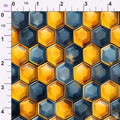 Honeycomb Blooms Pattern 11 Minky Fabric