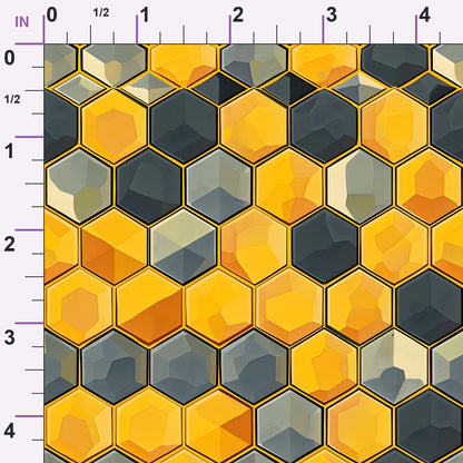 Honeycomb Blooms Pattern 12 Minky Fabric