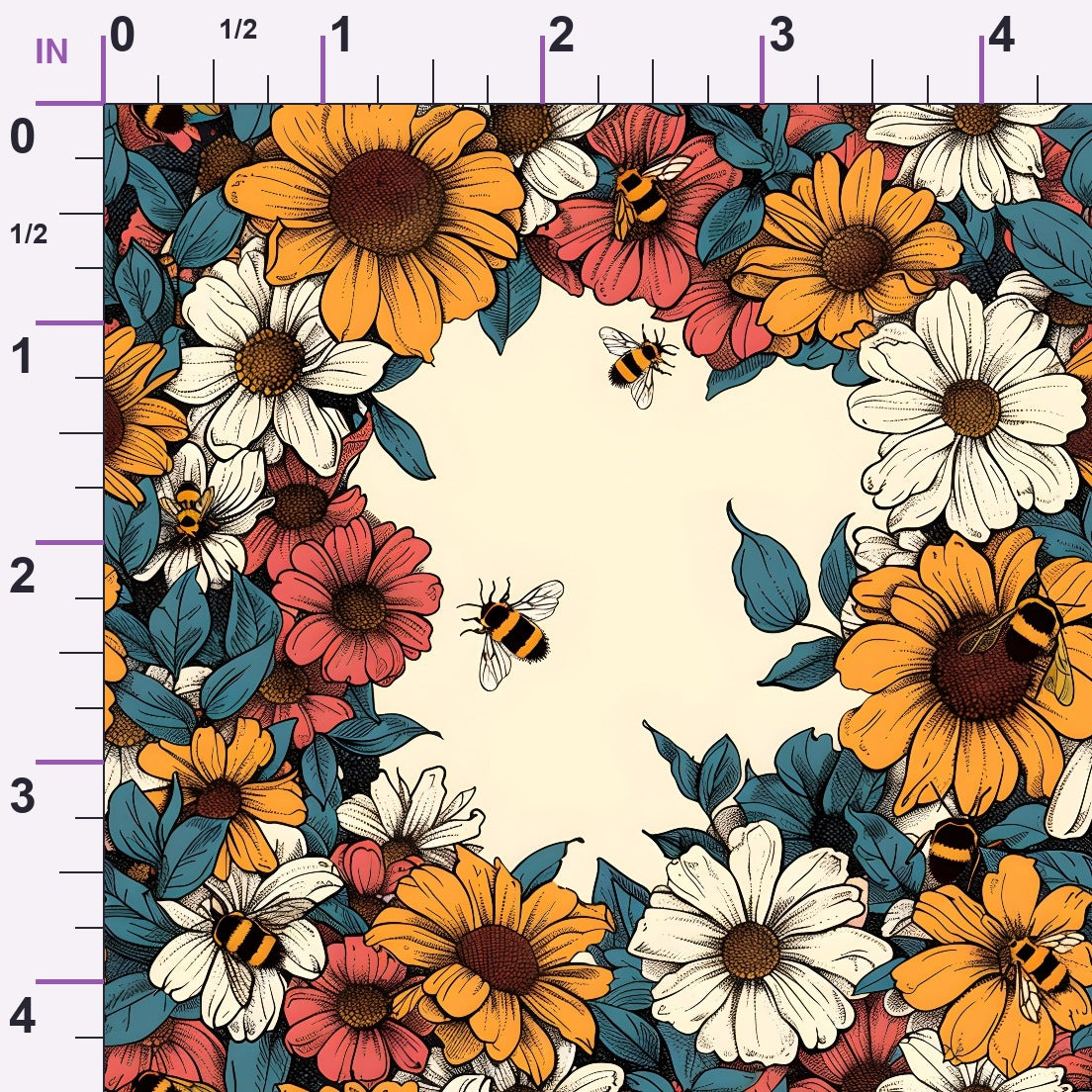 Honeycomb Blooms Pattern 14 Minky Fabric