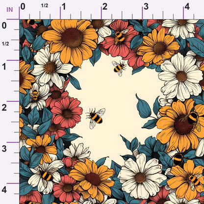 Honeycomb Blooms Pattern 14 Minky Fabric