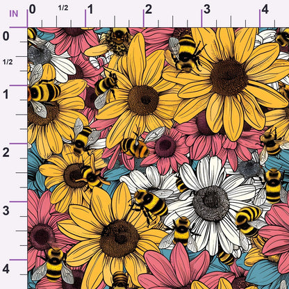 Honeycomb Blooms Pattern 16 Minky Fabric