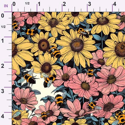 Honeycomb Blooms Pattern 17 Minky Fabric
