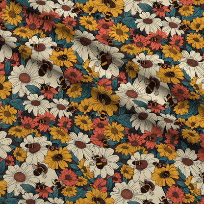 Honeycomb Blooms Pattern 18 Minky Fabric