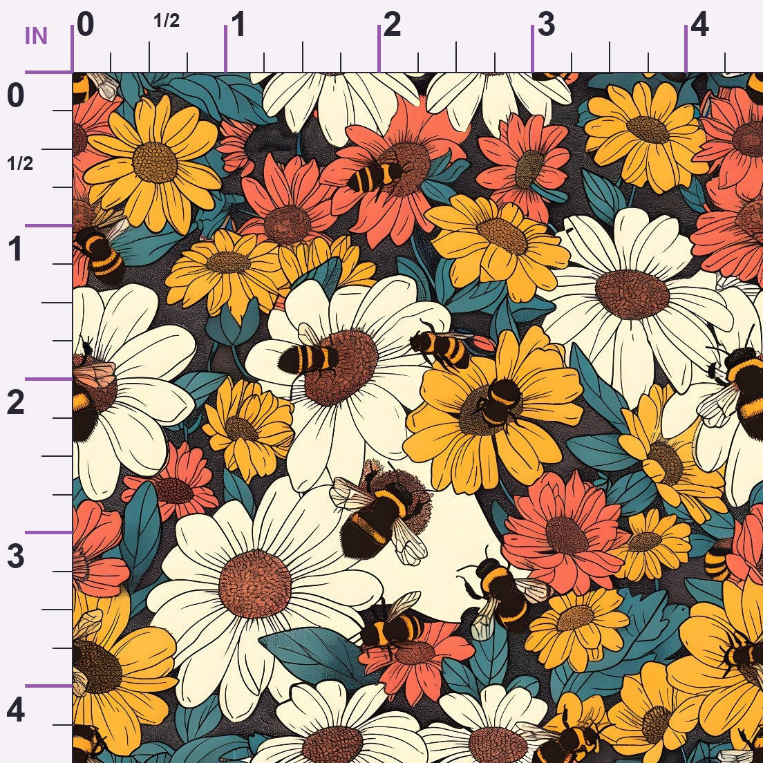 Honeycomb Blooms Pattern 18 Minky Fabric
