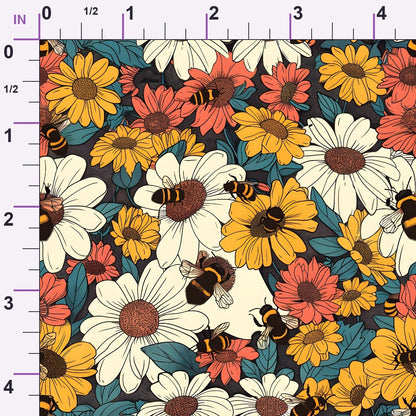 Honeycomb Blooms Pattern 18 Minky Fabric