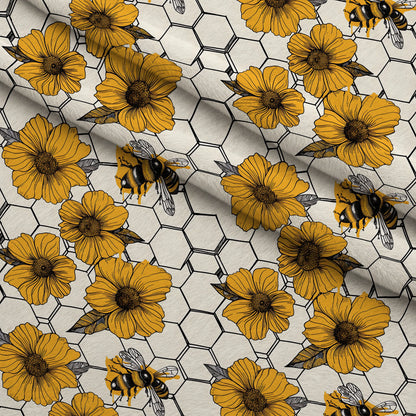 Honeycomb Blooms Pattern 19 Minky Fabric