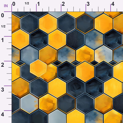 Honeycomb Blooms Pattern 9 Minky Fabric