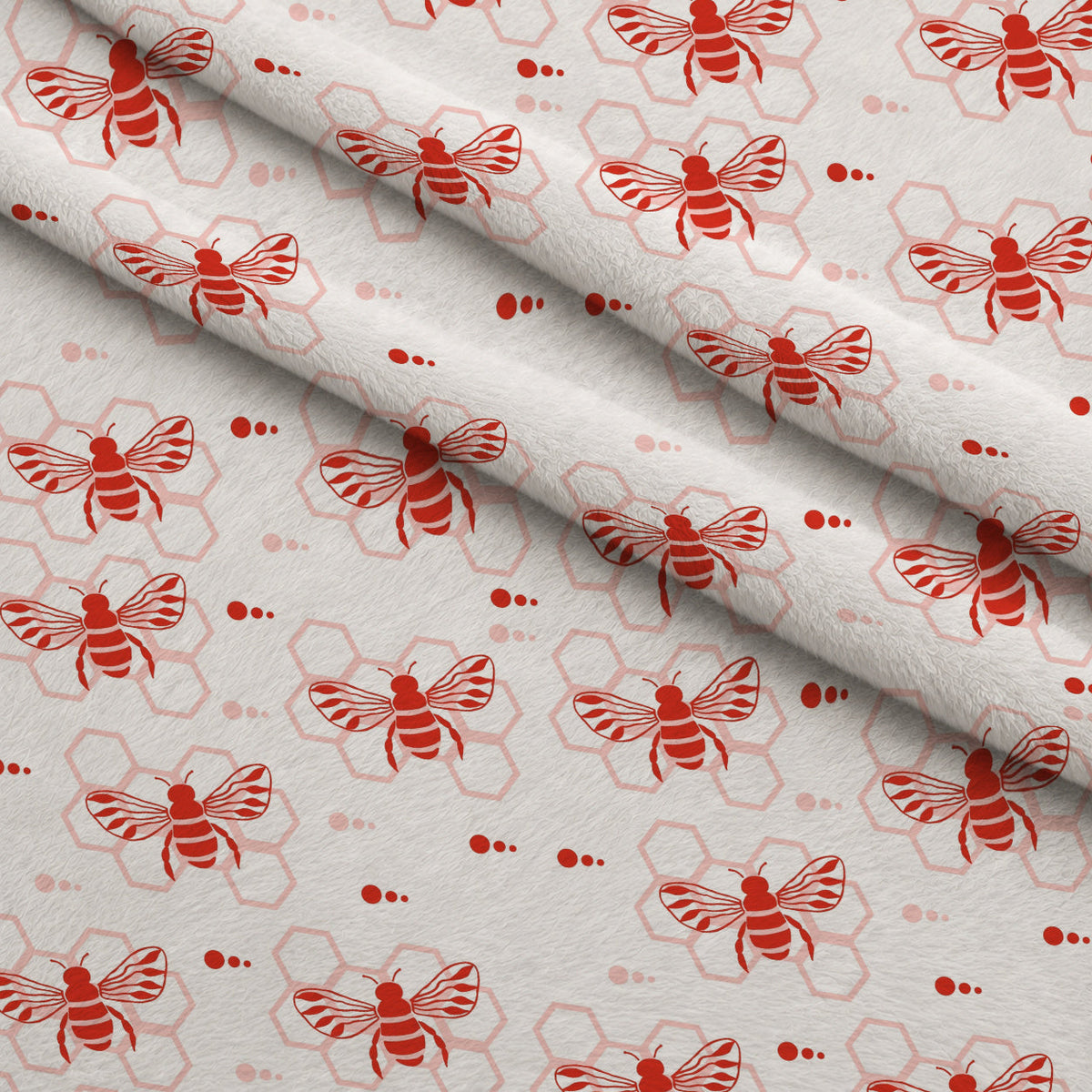 Honeycomb Buzz Pattern 1 Minky Fabric