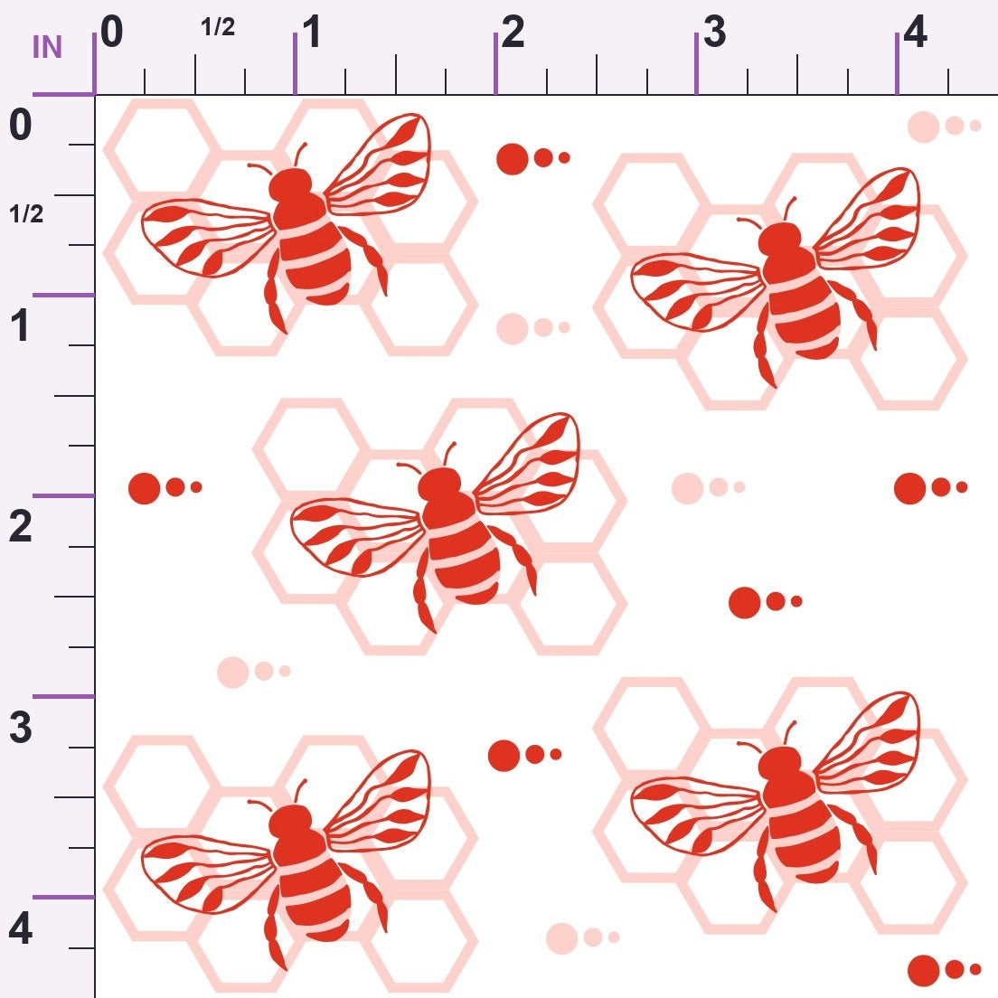 Honeycomb Buzz Pattern 1 Minky Fabric