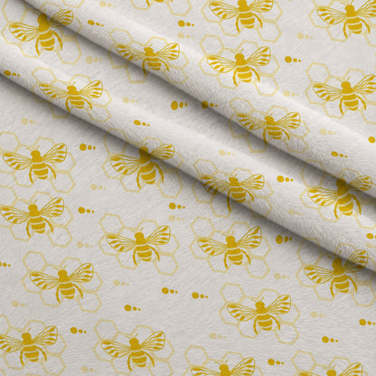 Honeycomb Buzz Pattern 12 Minky Fabric