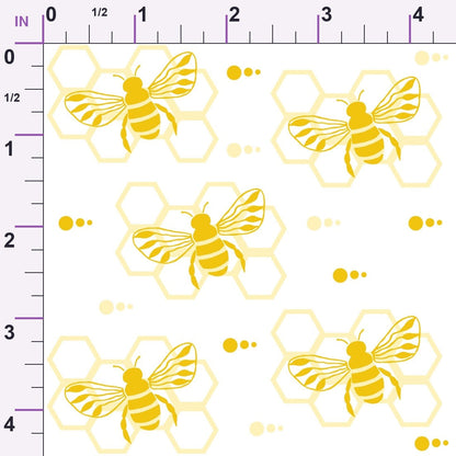 Honeycomb Buzz Pattern 12 Minky Fabric