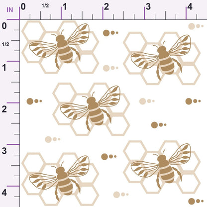 Honeycomb Buzz Pattern 16 Minky Fabric