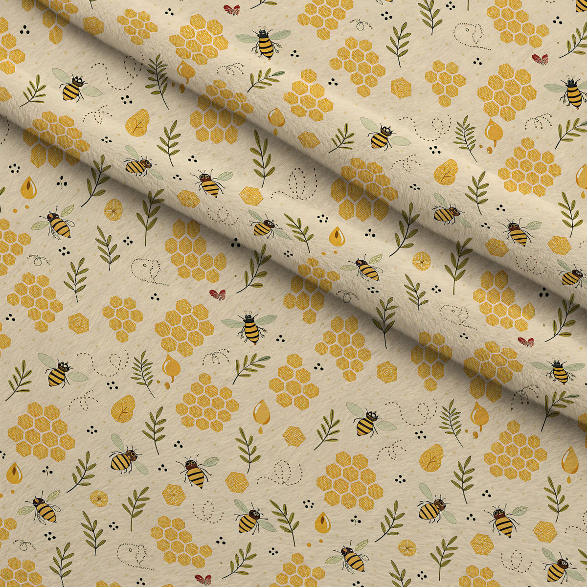 Honeycomb Harvest Pattern 14 Minky Fabric