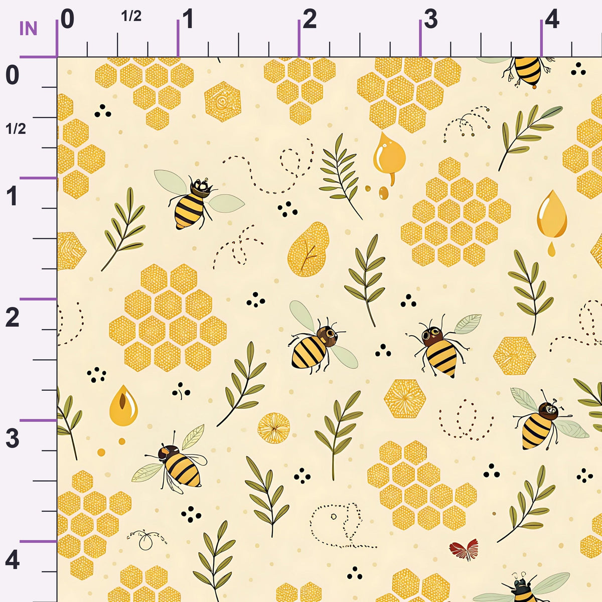 Honeycomb Harvest Pattern 14 Minky Fabric