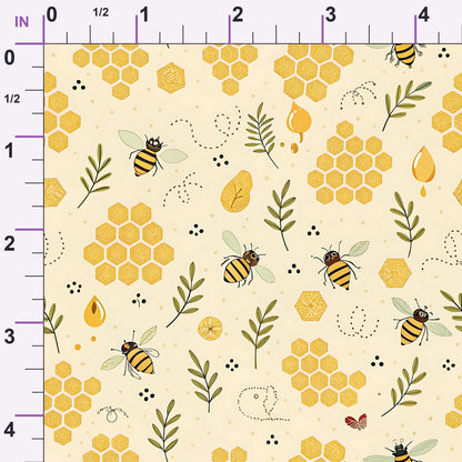 Honeycomb Harvest Pattern 14 Minky Fabric