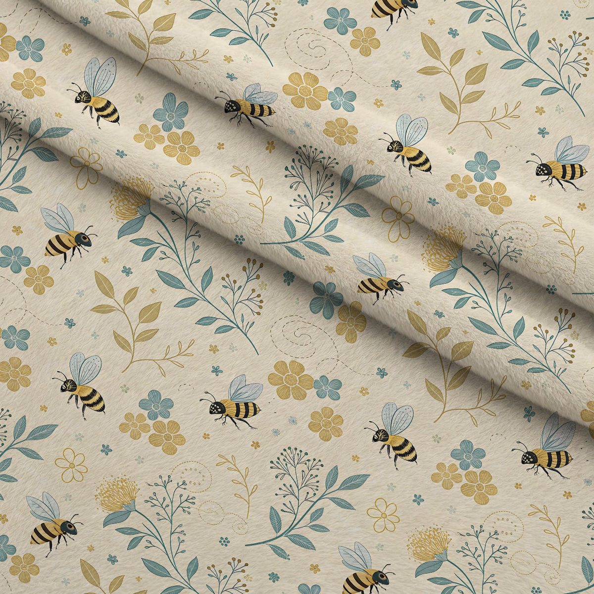 Honeycomb Harvest Pattern 18 Minky Fabric